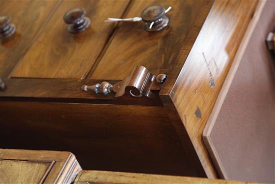 A Victorian mahogany chest, W.3ft 9in.